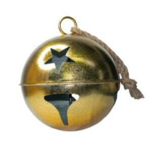 BOLA METÁLICA 30CM DORADO