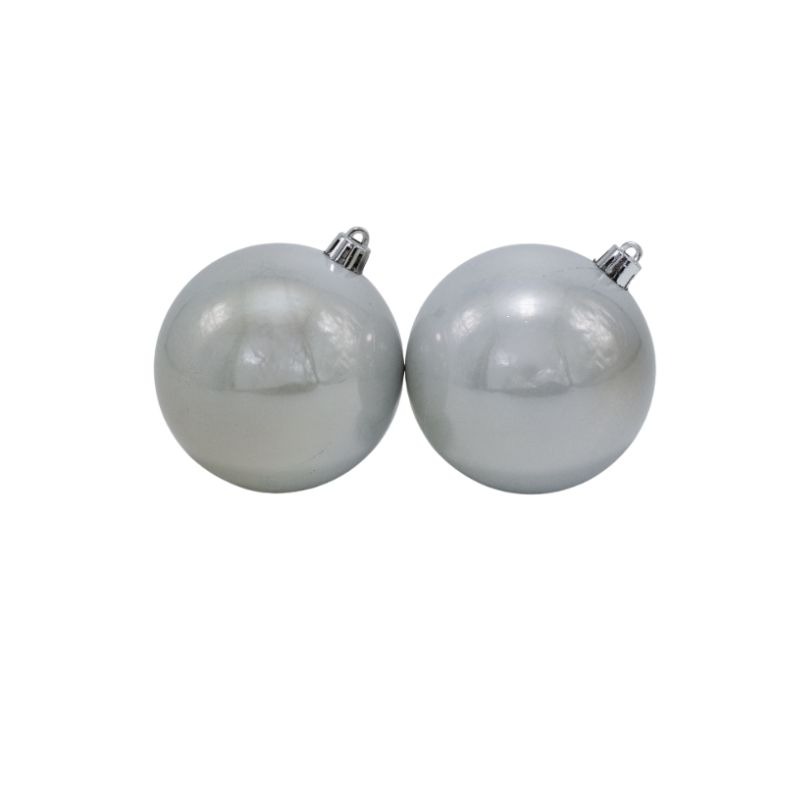 BOLA 8 CM X 20 PCS PLATA - Imagen 2