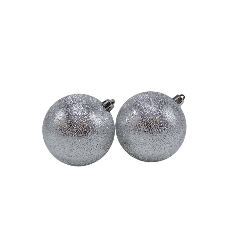 BOLA 8 CM X 20 PCS PLATA - Imagen 3