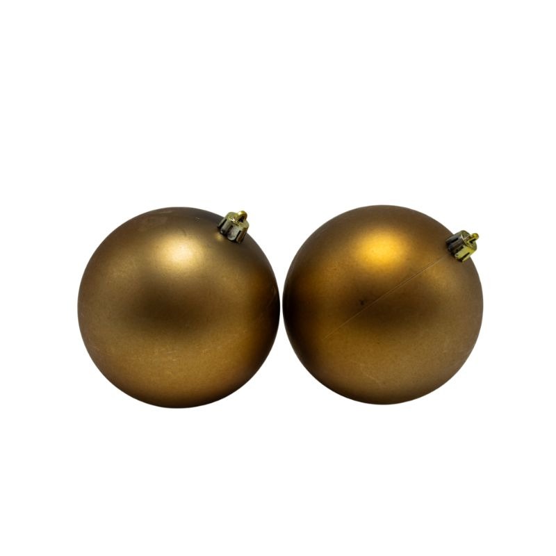 BOLA 10 CM X 12 PCS MARRÓN CLARO - Imagen 3