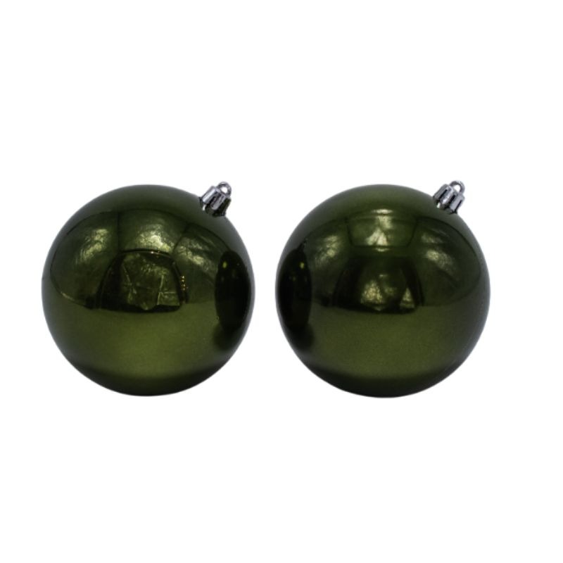 BOLA 10 CM X 12 PCS OLIVA - Imagen 2