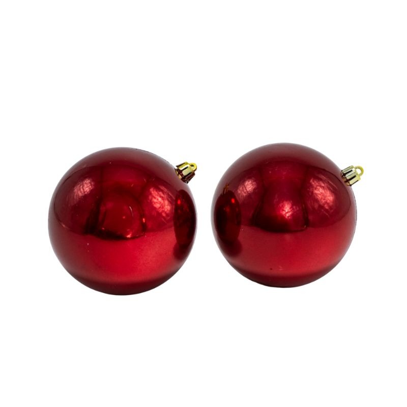 BOLA 10 CM X 12 PCS ROJO - Imagen 2