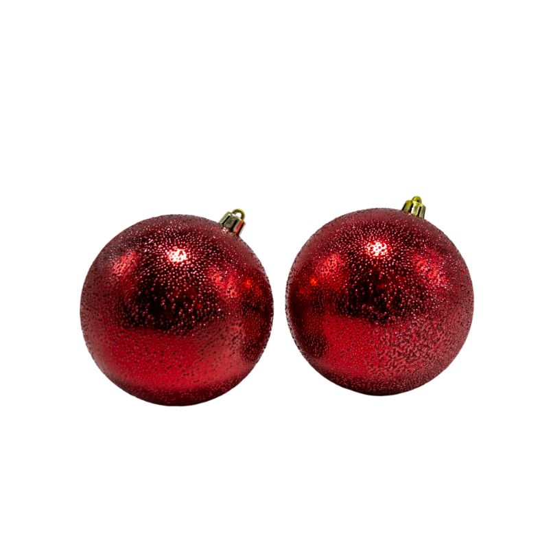 BOLA 10 CM X 12 PCS ROJO - Imagen 4