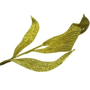 FLOR ART 75CM DORADA