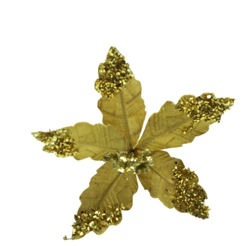 FLOR ARTIFICIAL 22CM DORADO - Imagen 2