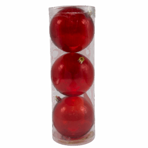 BOLA 100MM X 3 PCS ROJO