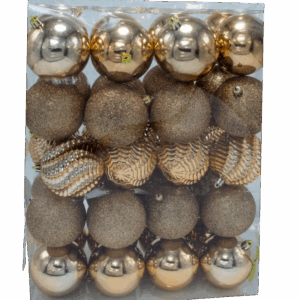 BOLA 8 CM X 40 PCS BRONCE CLARO