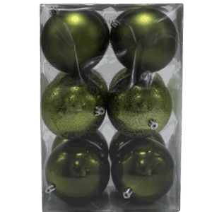 BOLA 10 CM X 12 PCS OLIVA