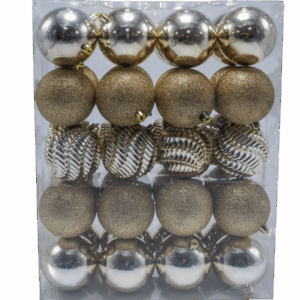 BOLA 8 CM  X 40 PCS CHAMPAÑA