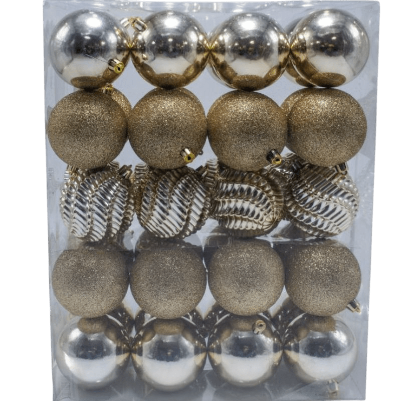 BOLA 8 CM X 40 PCS CHAMPAÑA