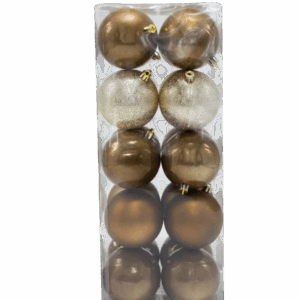 BOLA 8 CM X 20 PCS MARRÓN CLARO