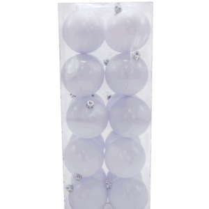 BOLA 8 CM X 20 PCS PERLADA BLANCA