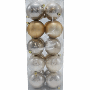 BOLA 8 CM X 20 PCS CHAMPAÑA