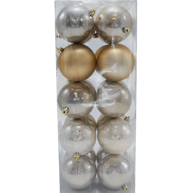 BOLA 8 CM X 20 PCS CHAMPAÑA