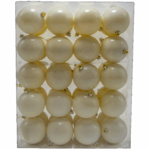 BOLA 8 CM X 40 PCS CREMA