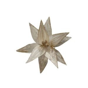 FLOR ARTIFICIAL 30 CM 10 PETALOS CREMA