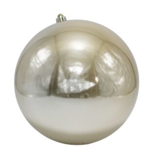 BOLA PERLADA 30CM CHAMPAÑA