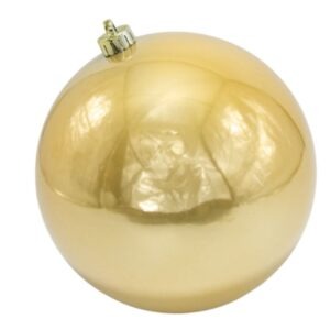 BOLA PERLADA 30CM DORADO CLARO