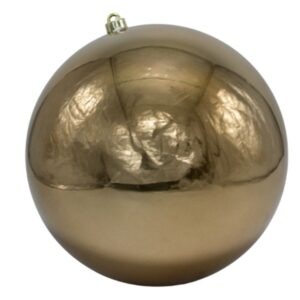 BOLA PERLADA 30CM MARRÓN CLARO