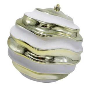 BOLA 30CM BLANCO/DORADO