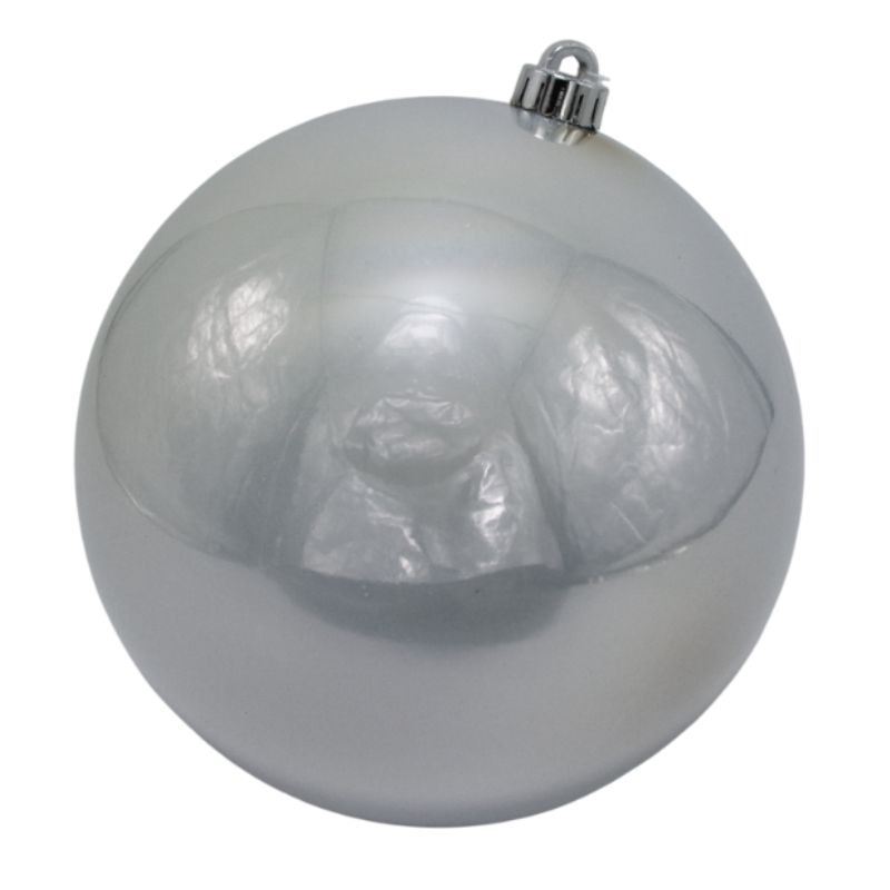 BOLA PERLADA 30CM PLATA
