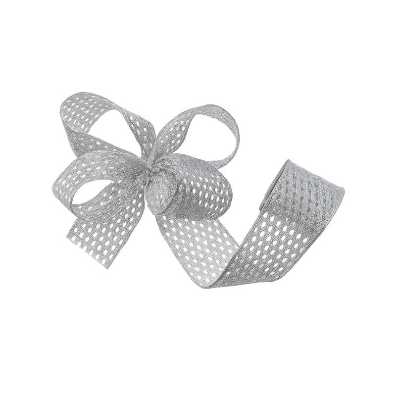 CINTA ALAMBRADA 4,0x10 YARDAS PLATA