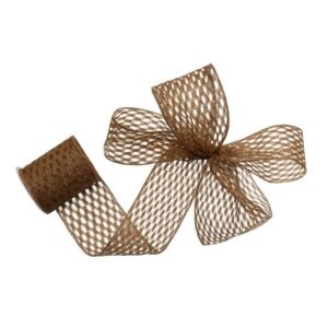 CINTA ALAMBRADA 4,0x10 YARDAS OCRE CLARO
