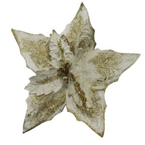 FLOR ARTIFICIAL 40CM 5 PETALOS CREMA